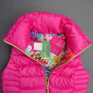 NWT. SIZE XS. Lilly Pulitzer Allie packable down puffer vest.